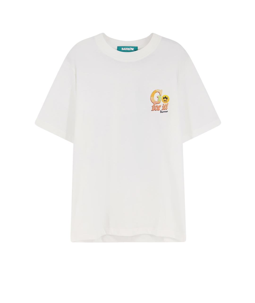 BARROW Белая хлопковая футболка, фото 1