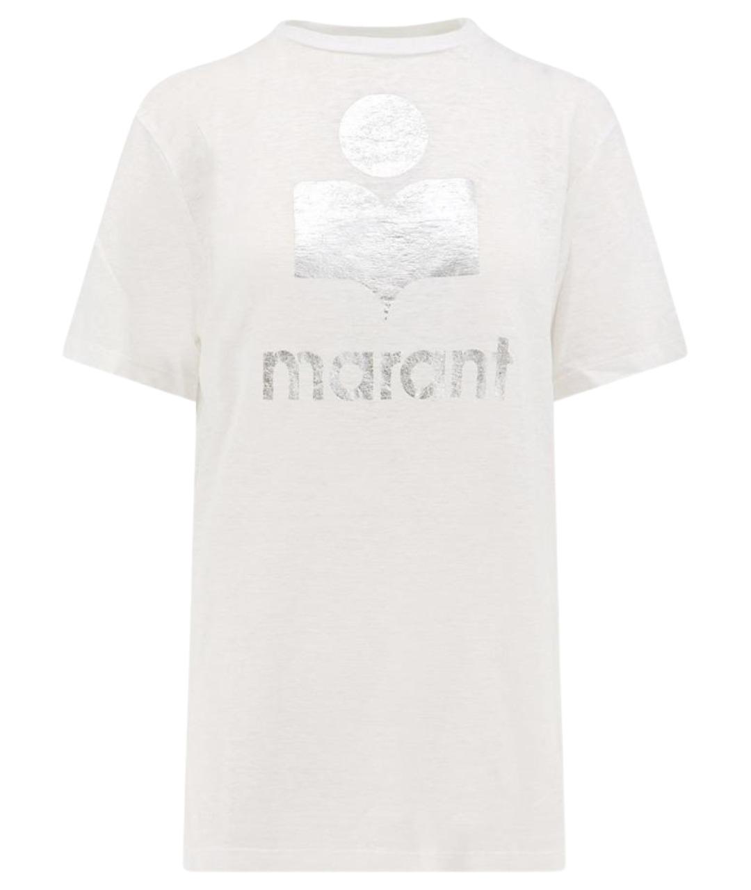 ISABEL MARANT ETOILE Серая льняная футболка, фото 1