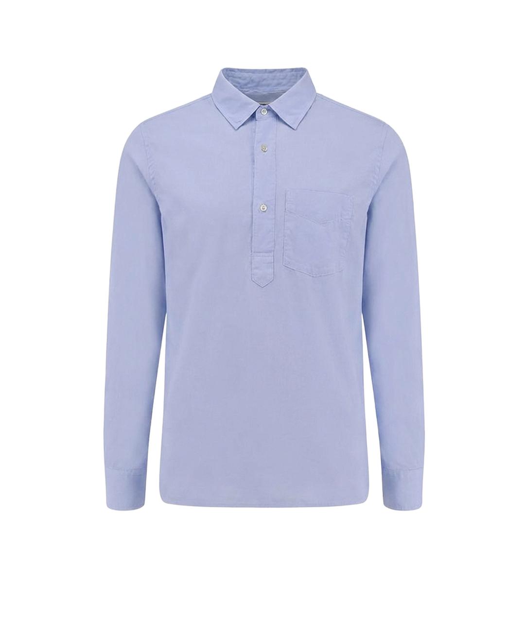 ASPESI Синяя хлопковая классическая рубашка, фото 1