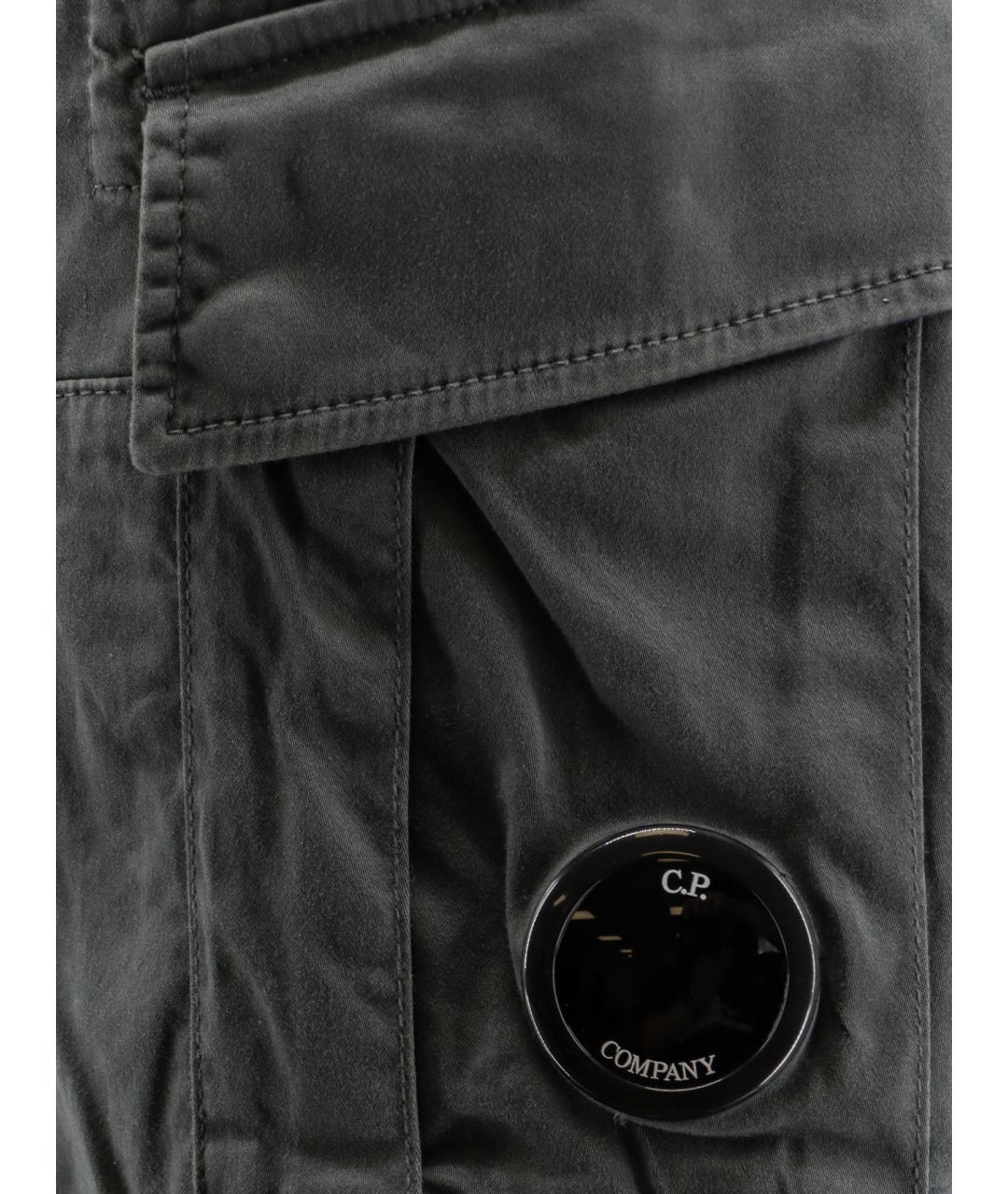 CP COMPANY Серые хлопковые шорты, фото 3