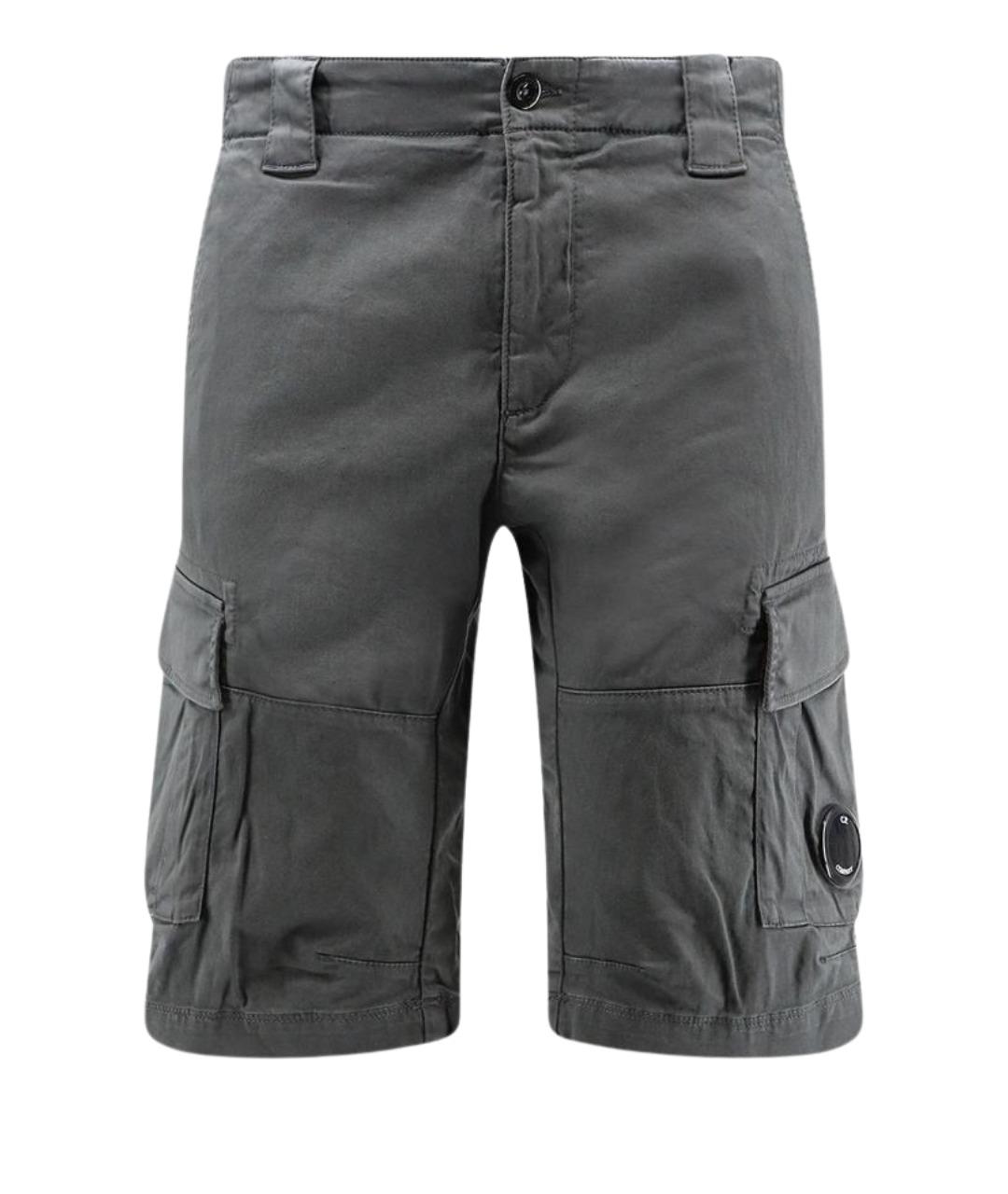 CP COMPANY Серые хлопковые шорты, фото 1