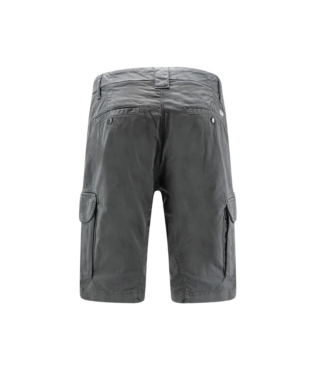 CP COMPANY Серые хлопковые шорты, фото 2