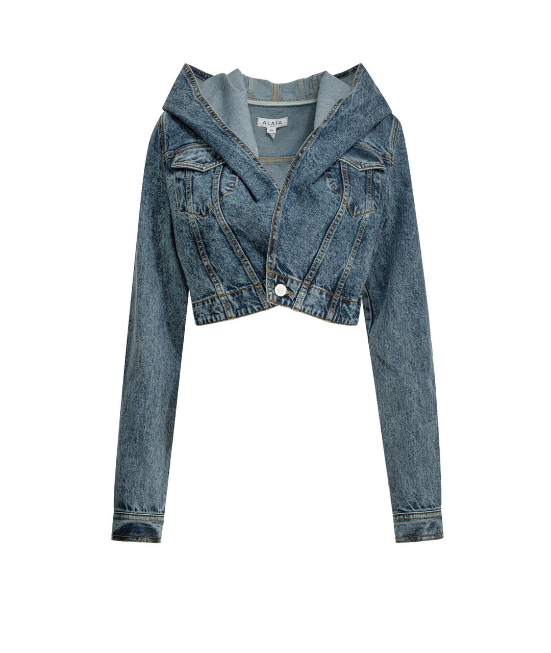 ALAIA Синяя хлопковая куртка, фото 1