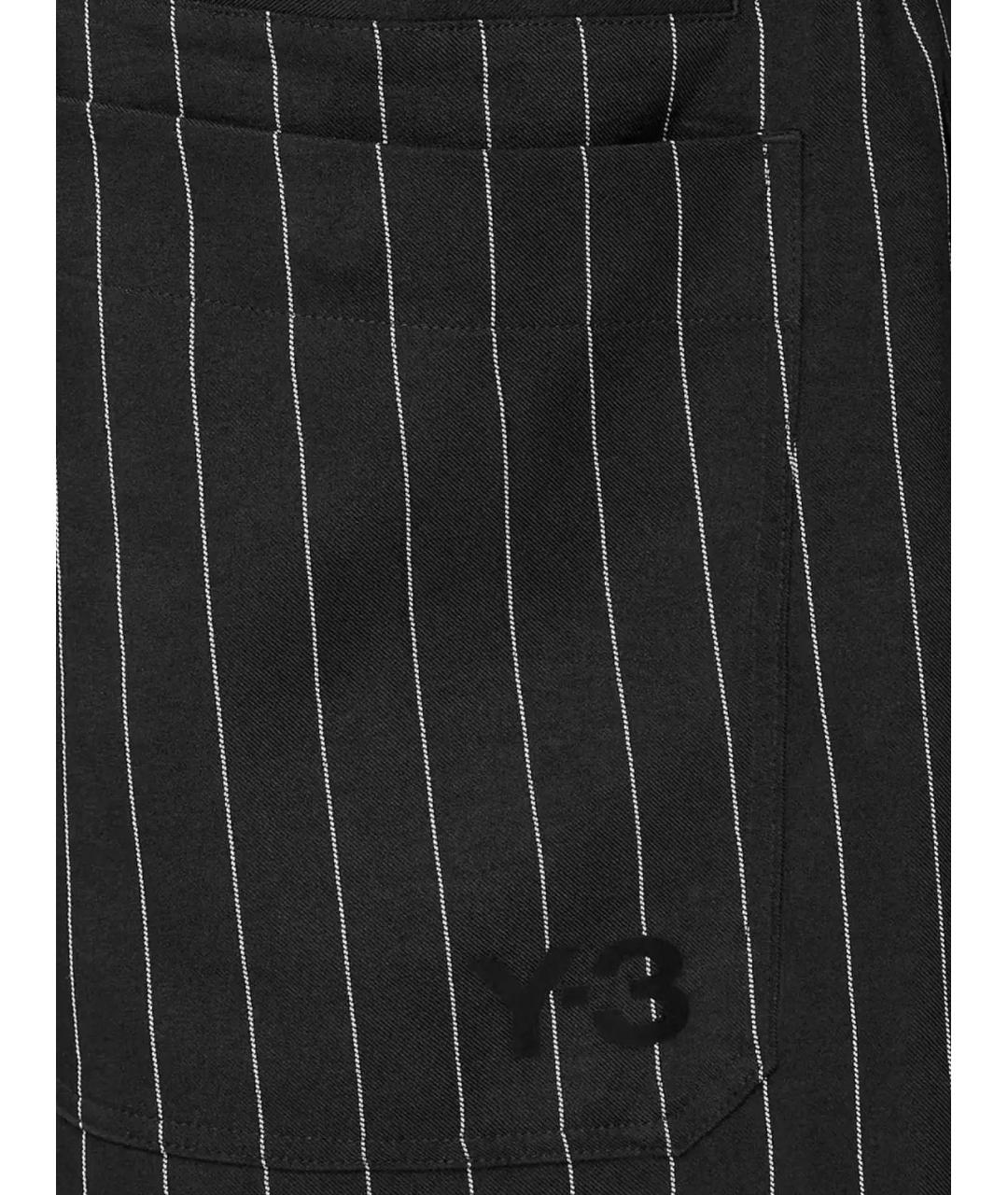 Y-3 Черные полиэстеровые шорты, фото 3