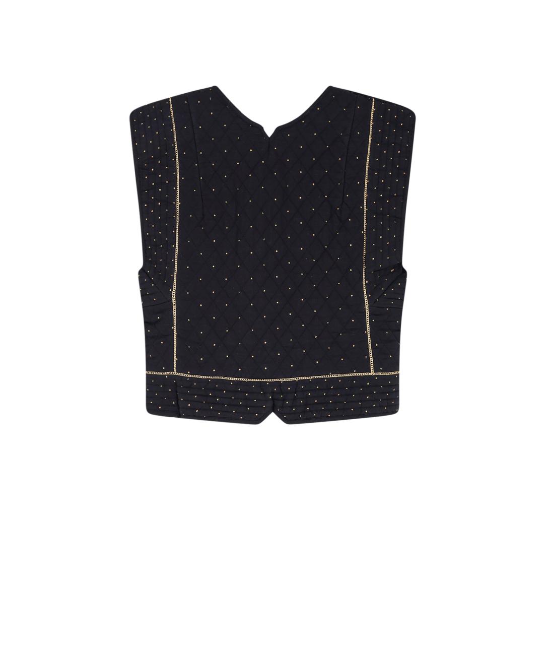 ISABEL MARANT ETOILE Черный хлопковый жилет, фото 2