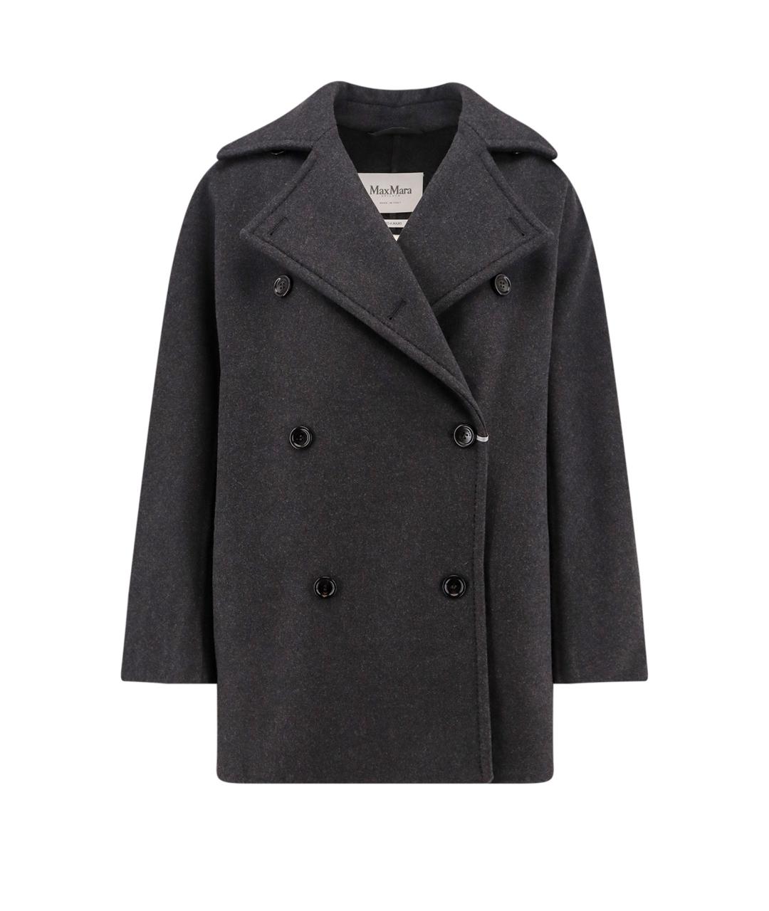 MAX MARA Серое шерстяное пальто, фото 1