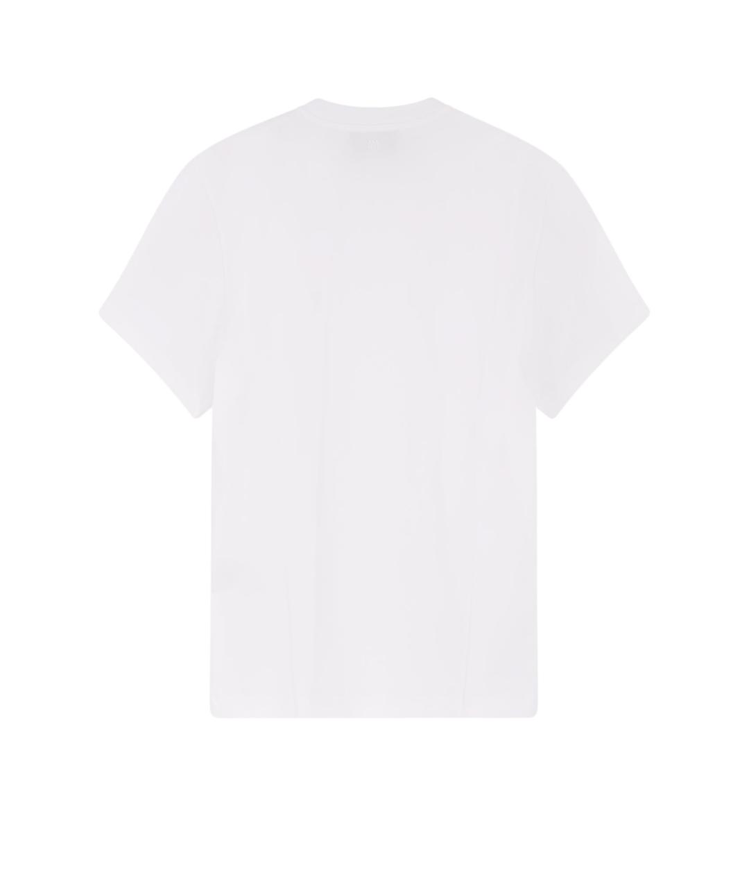 Ami Paris Белая хлопковая футболка, фото 2