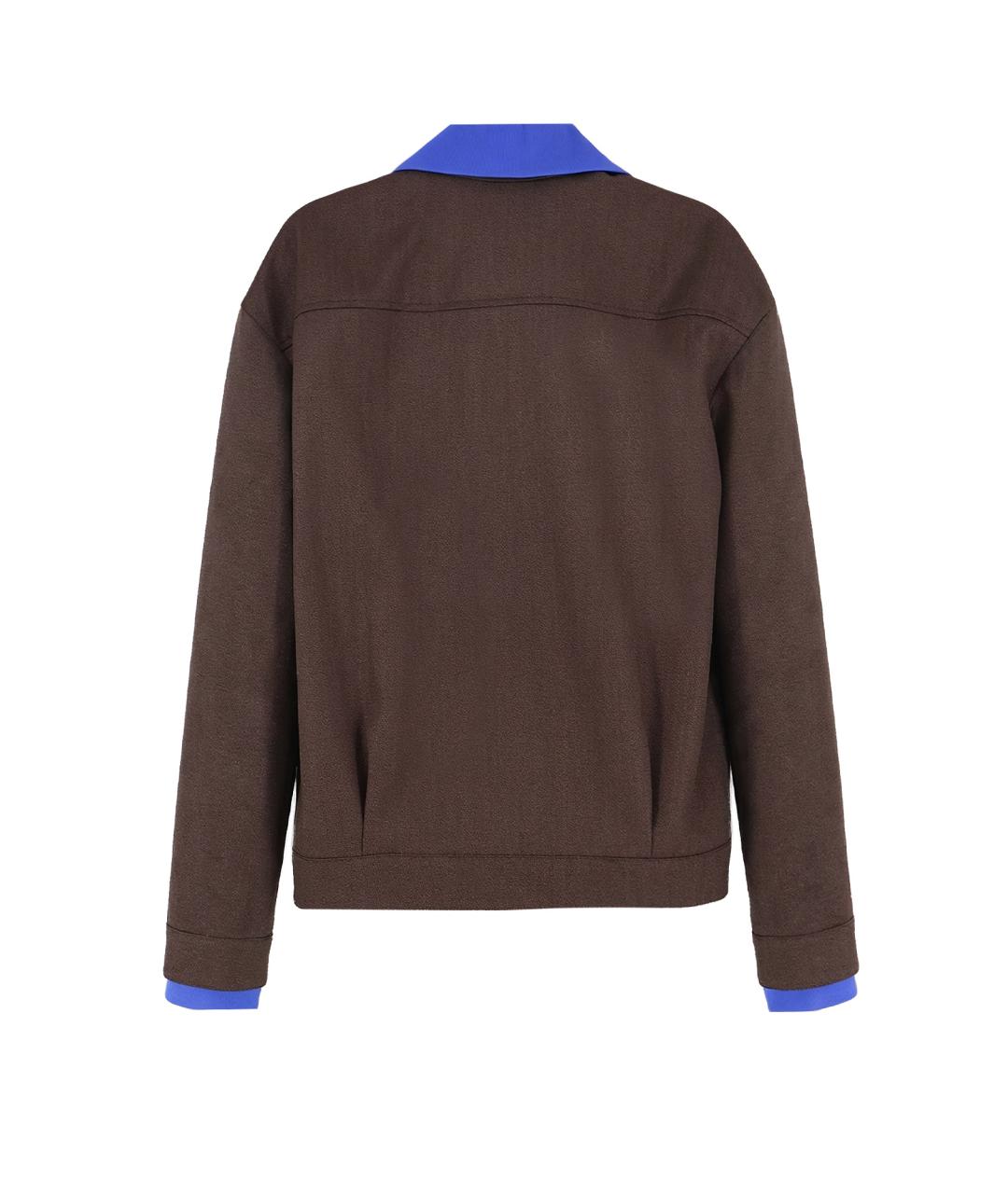 MIU MIU Коричневая шерстяная куртка, фото 2