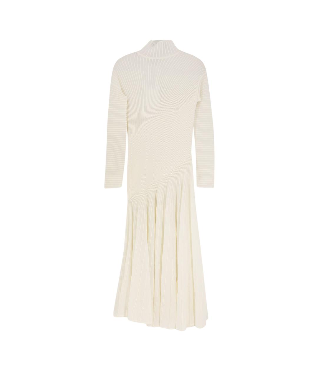 ALAIA Белое шерстяное повседневное платье, фото 1