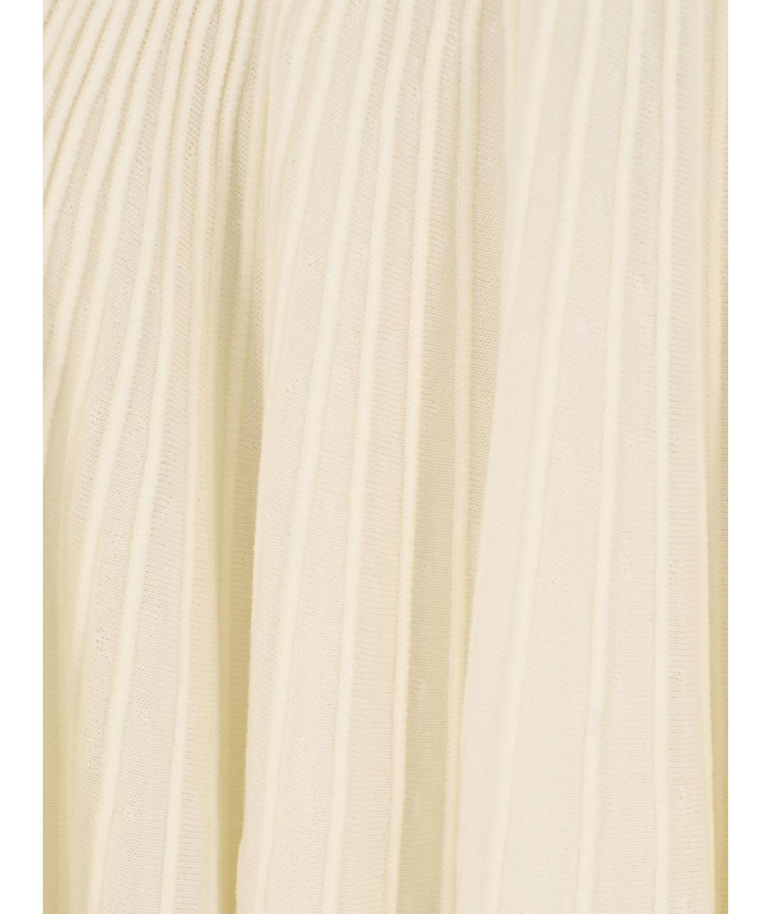 ALAIA Белое шерстяное повседневное платье, фото 3