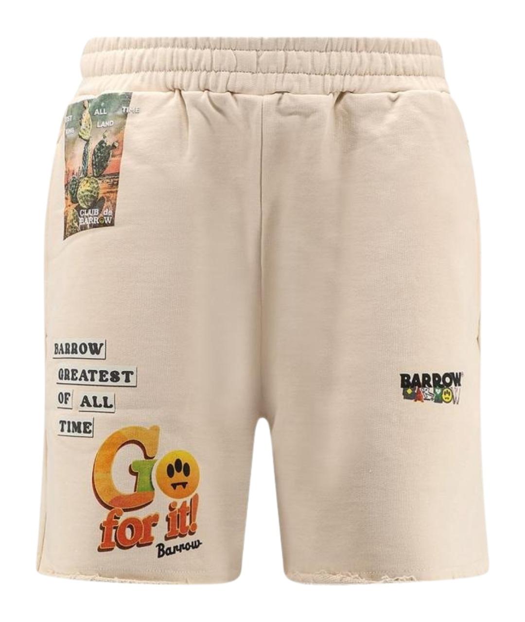 BARROW Бежевые хлопковые шорты, фото 1