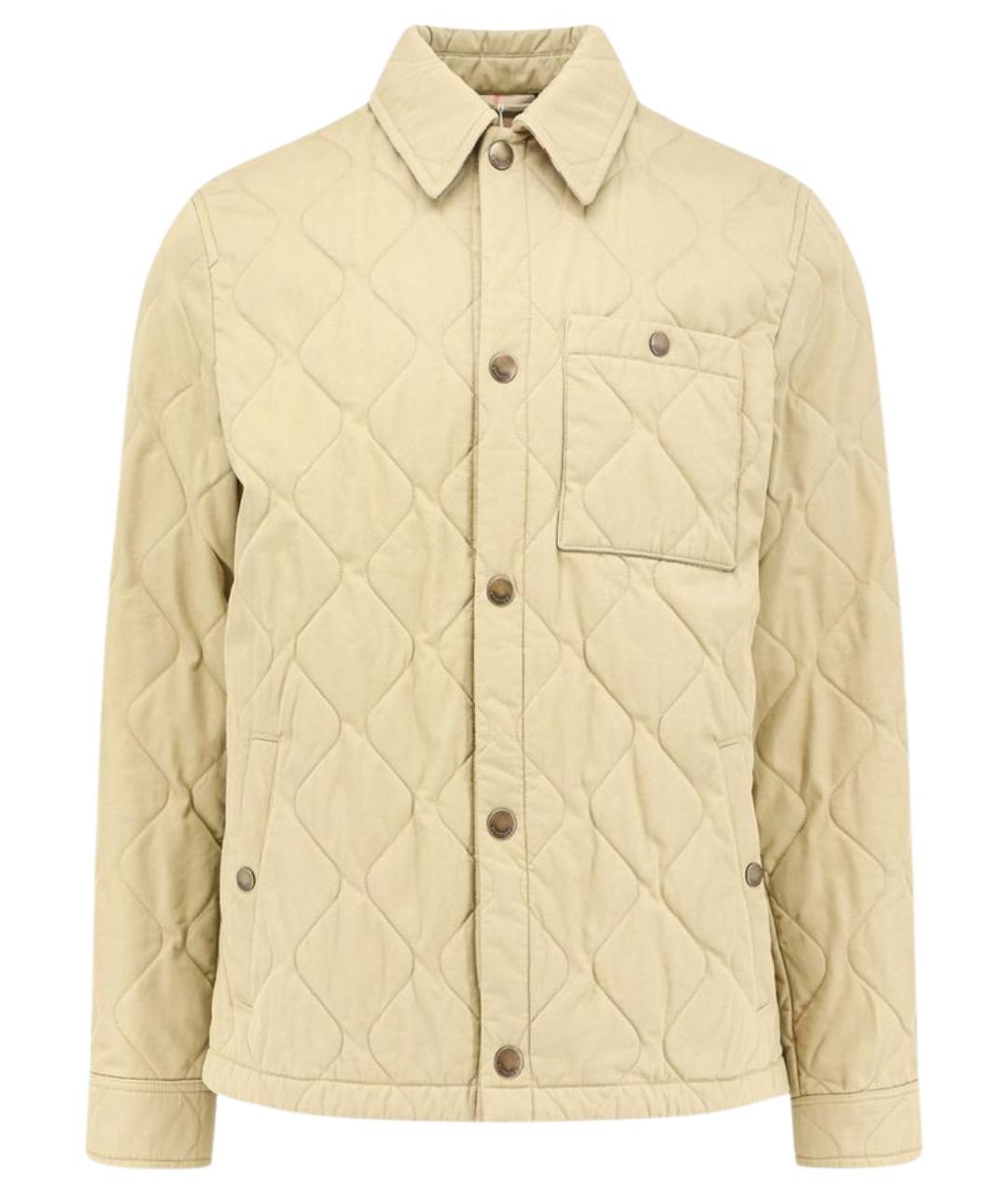 BURBERRY Бежевая хлопковая куртка, фото 1
