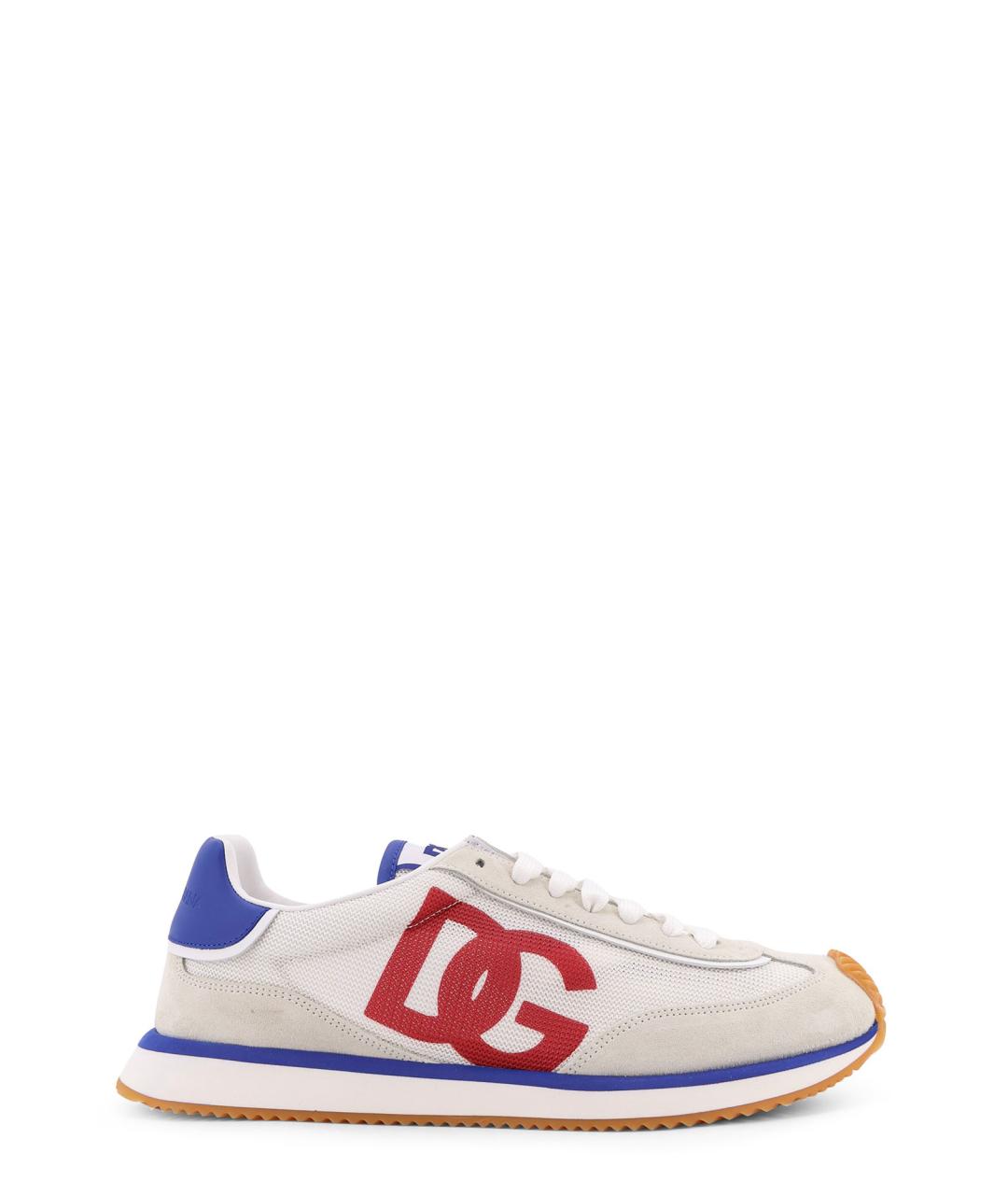 DOLCE&GABBANA Мульти текстильные низкие кроссовки / кеды, фото 1