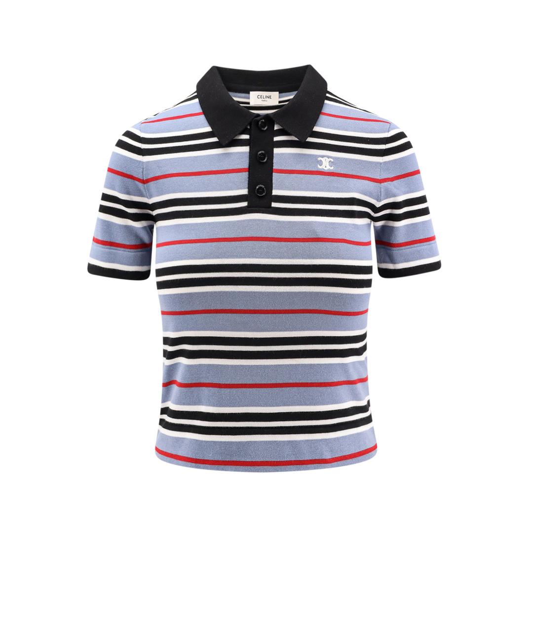 CELINE Антрацитовая атласная футболка, фото 4