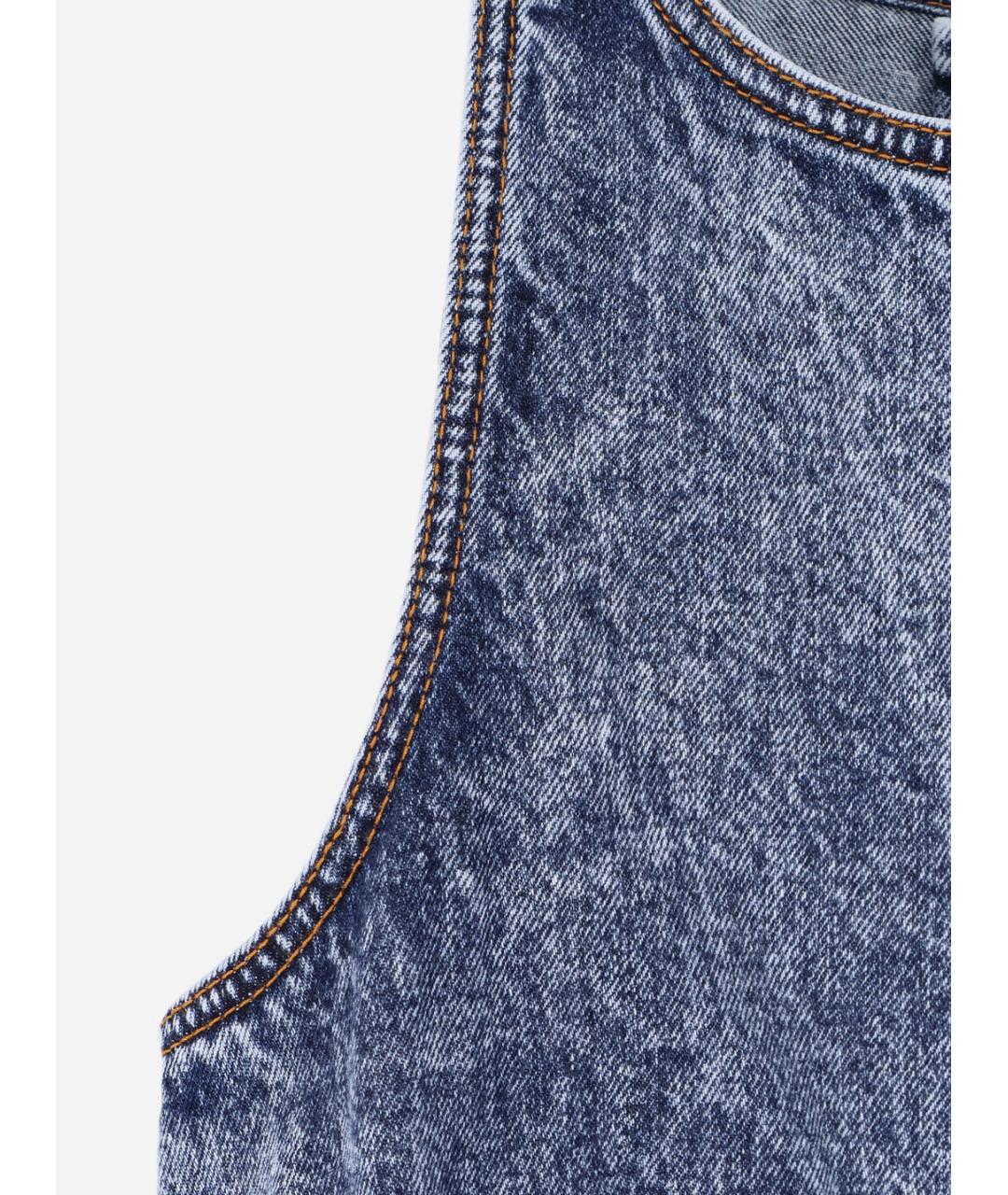 ALAIA Синяя деним майка, фото 3