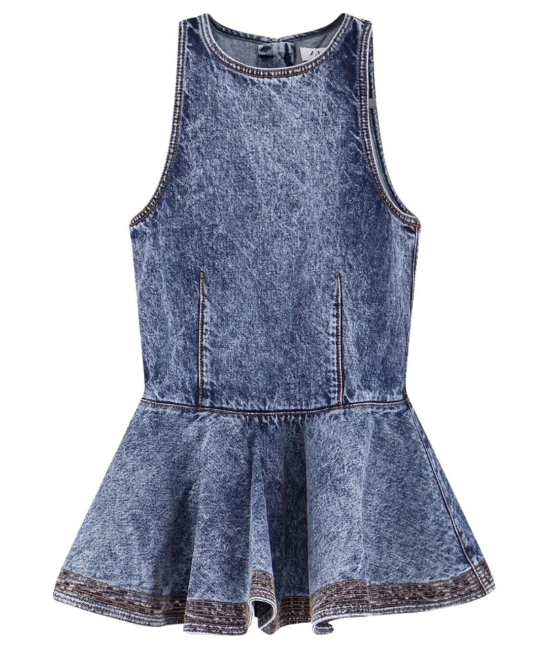 ALAIA Синяя деним майка, фото 1