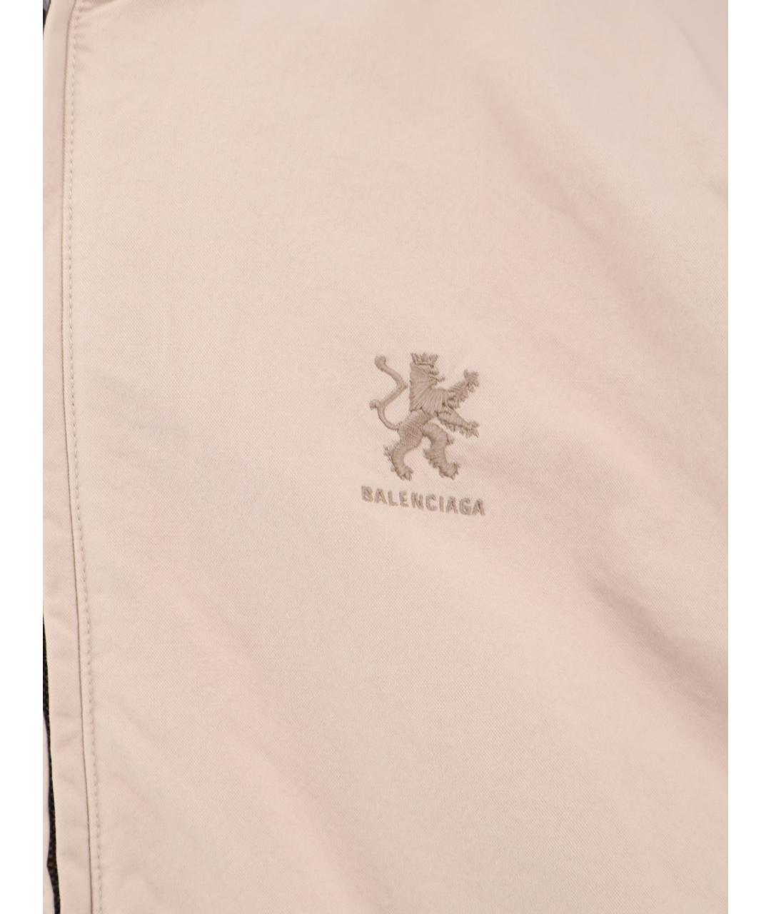 BALENCIAGA Бежевая хлопковая куртка, фото 3