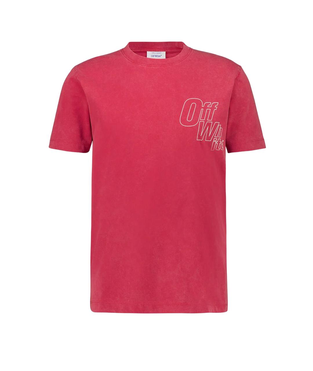 OFF-WHITE Хлопковая футболка, фото 1