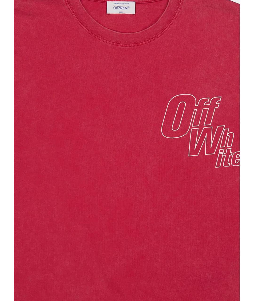 OFF-WHITE Хлопковая футболка, фото 3