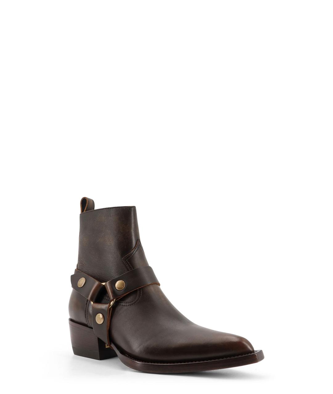 GOLDEN GOOSE DELUXE BRAND Коричневые кожаные ботинки, фото 2