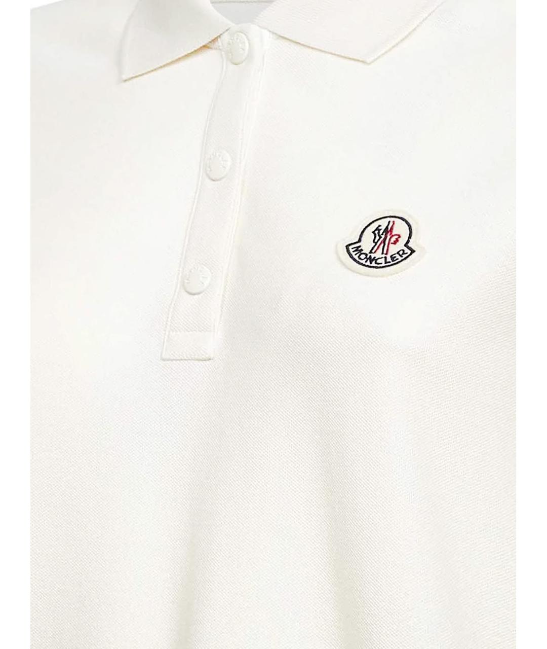MONCLER Белая хлопковая футболка, фото 3