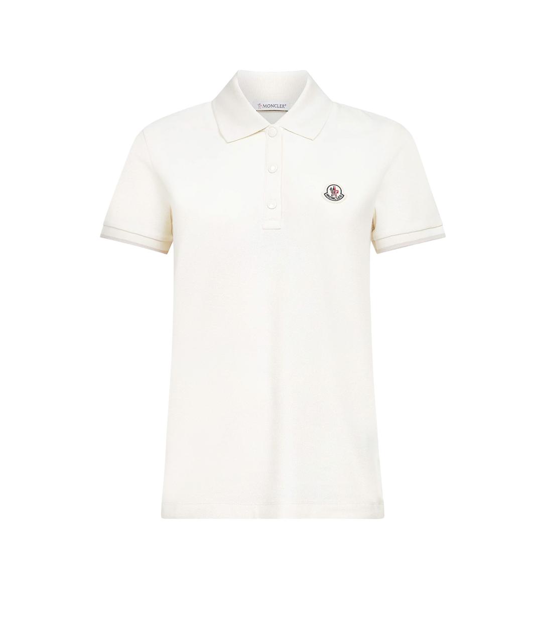 MONCLER Белая хлопковая футболка, фото 1