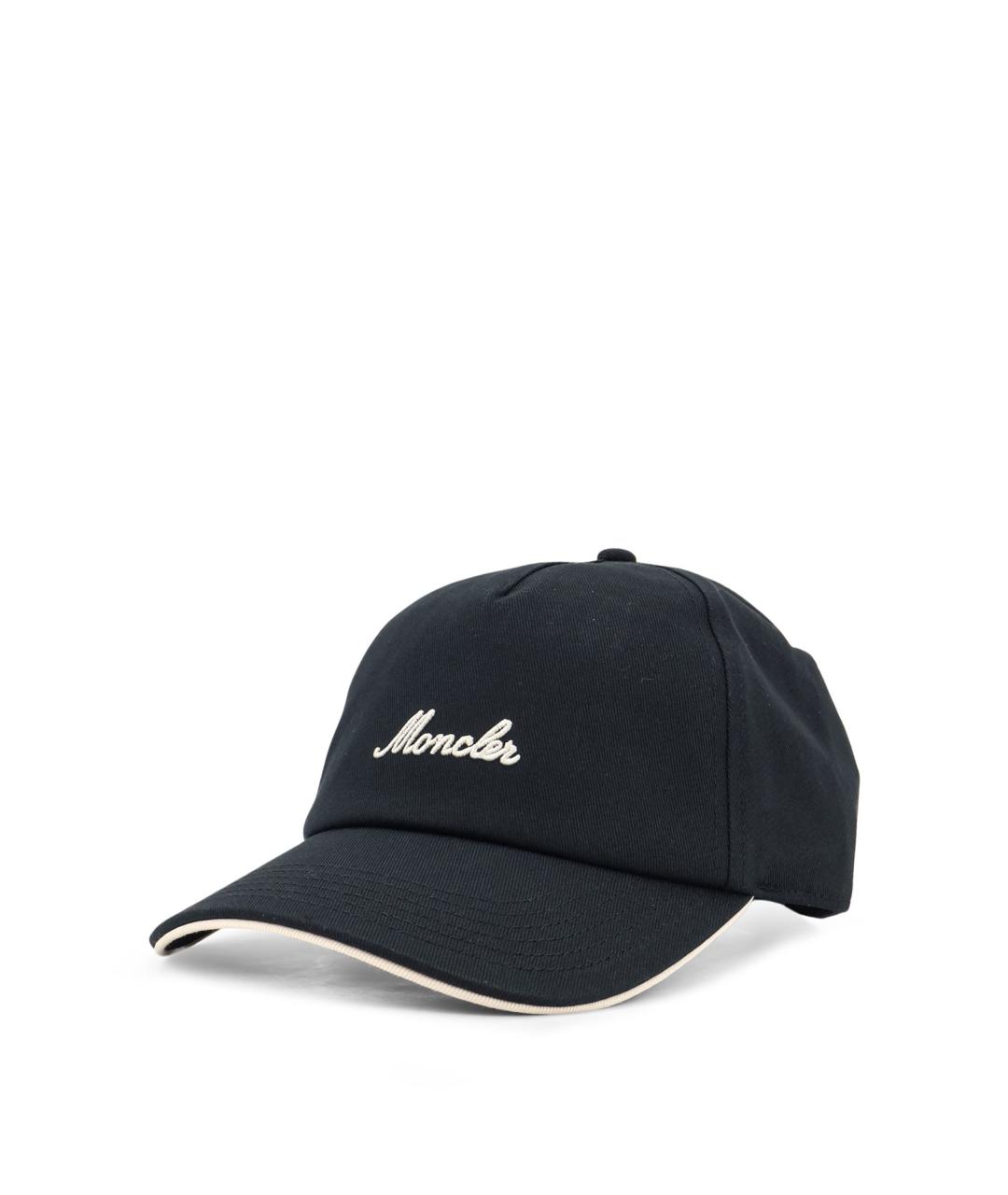 MONCLER Черная хлопковая кепка/бейсболка, фото 2