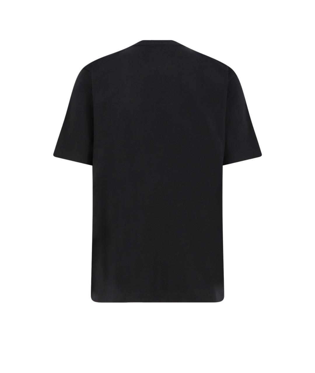 Y-3 Черная хлопковая футболка, фото 2