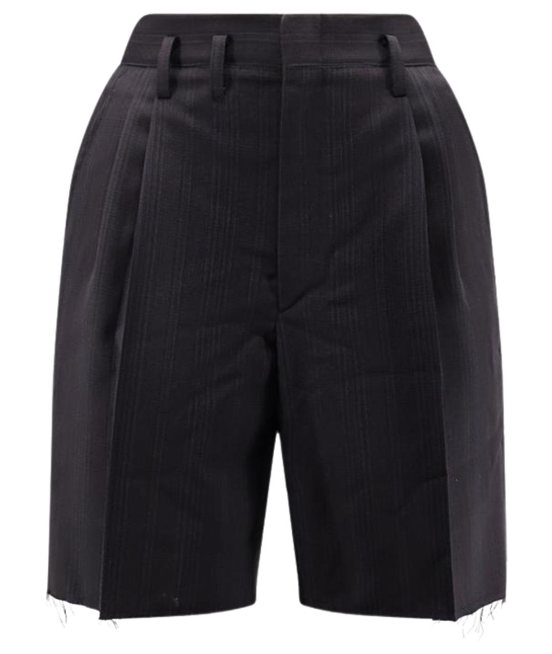 MAISON MARGIELA Темно-синие шерстяные шорты, фото 1