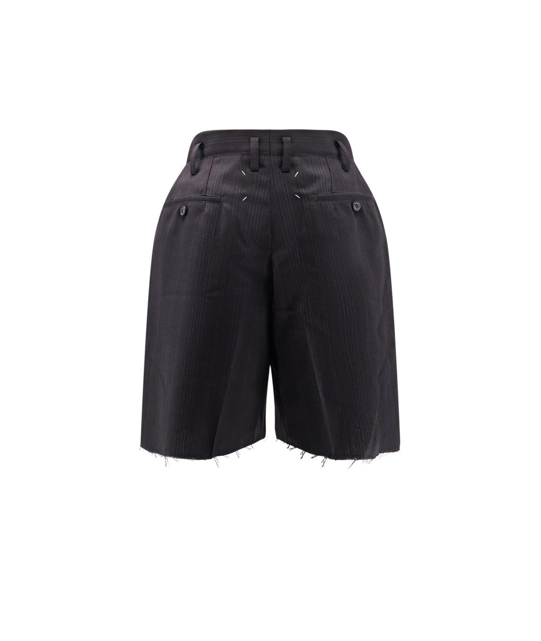 MAISON MARGIELA Темно-синие шерстяные шорты, фото 2