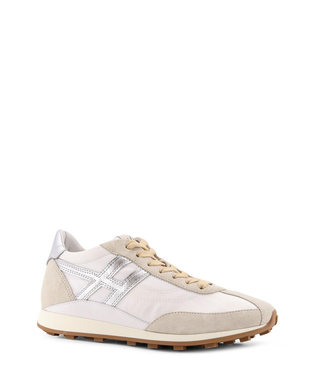 HOGAN Бежевые замшевые кроссовки, фото 2