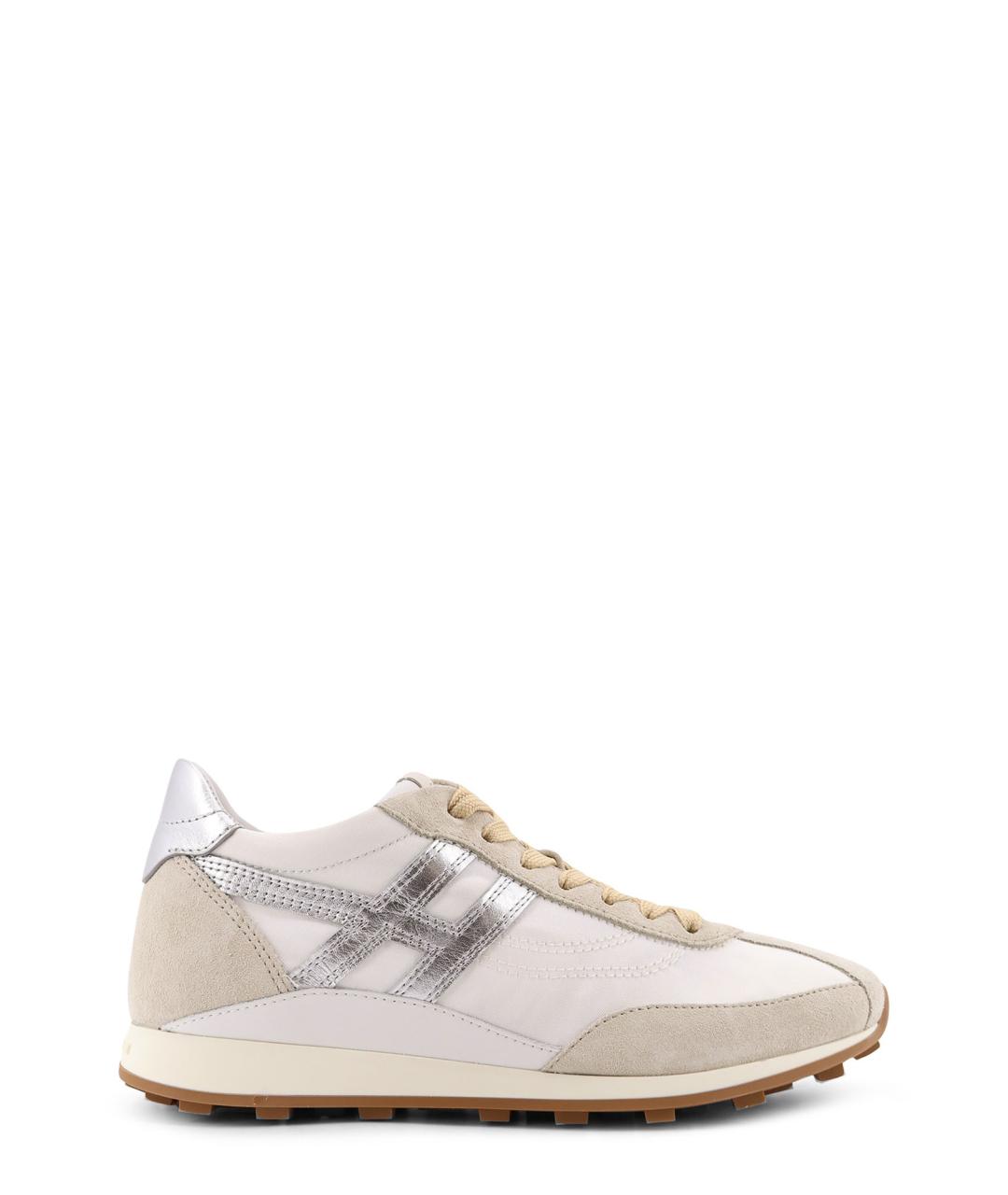 HOGAN Бежевые замшевые кроссовки, фото 1