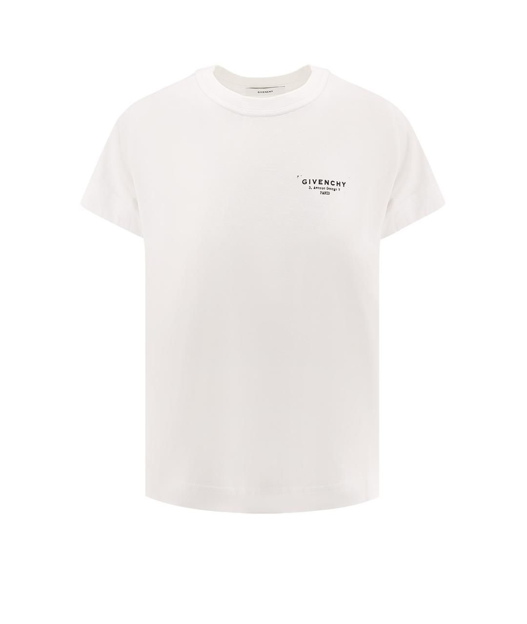 GIVENCHY Белая хлопковая футболка, фото 1