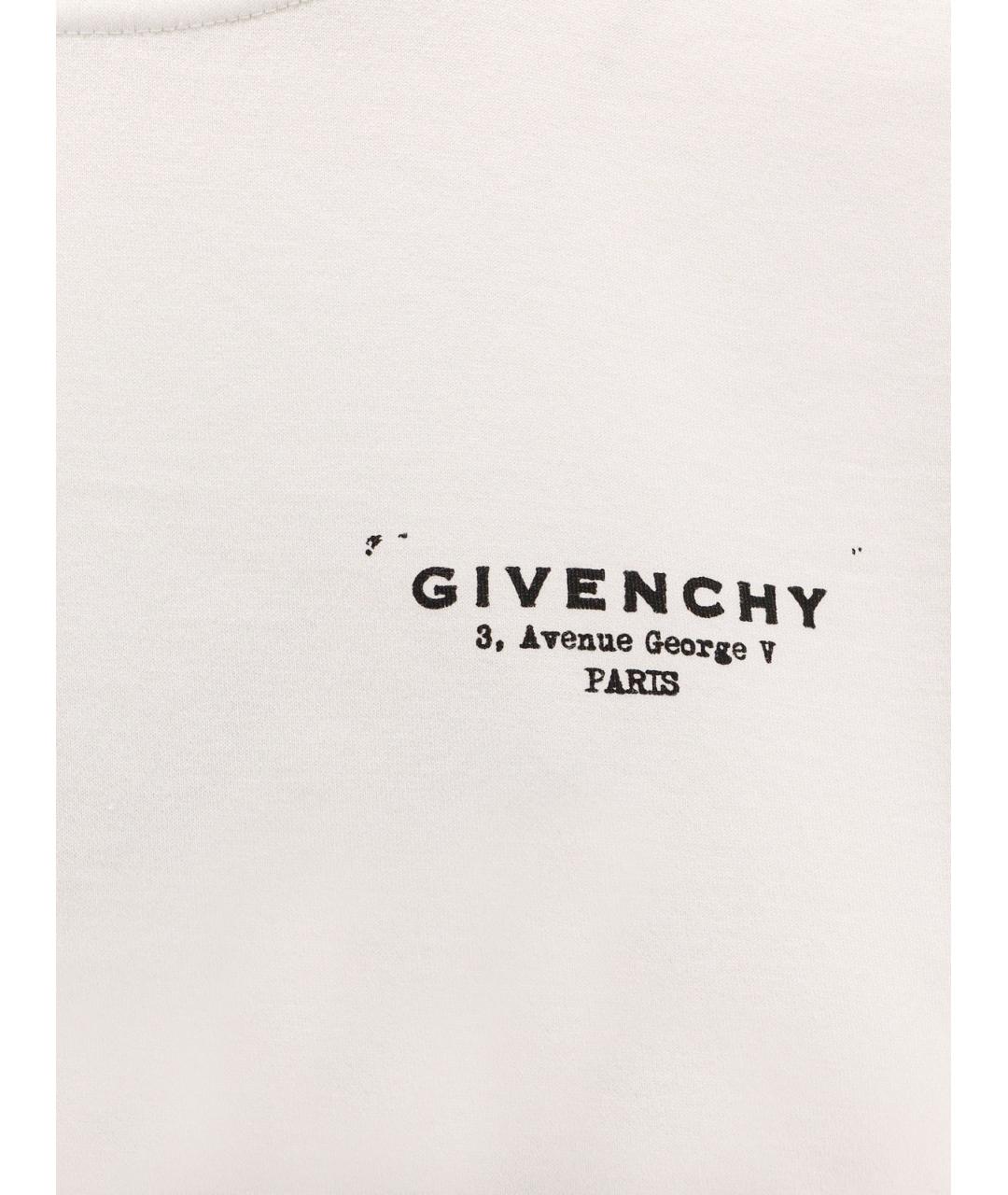 GIVENCHY Белая хлопковая футболка, фото 3