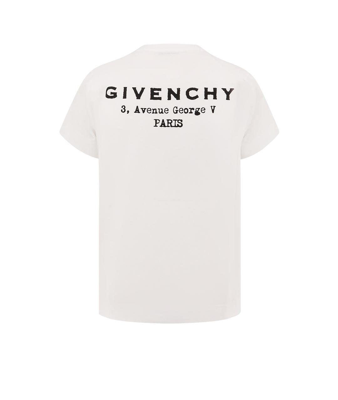GIVENCHY Белая хлопковая футболка, фото 2