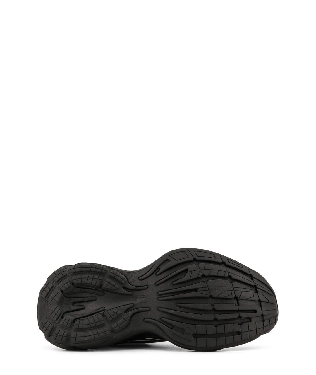 BALENCIAGA Черные кожаные низкие кроссовки / кеды, фото 4