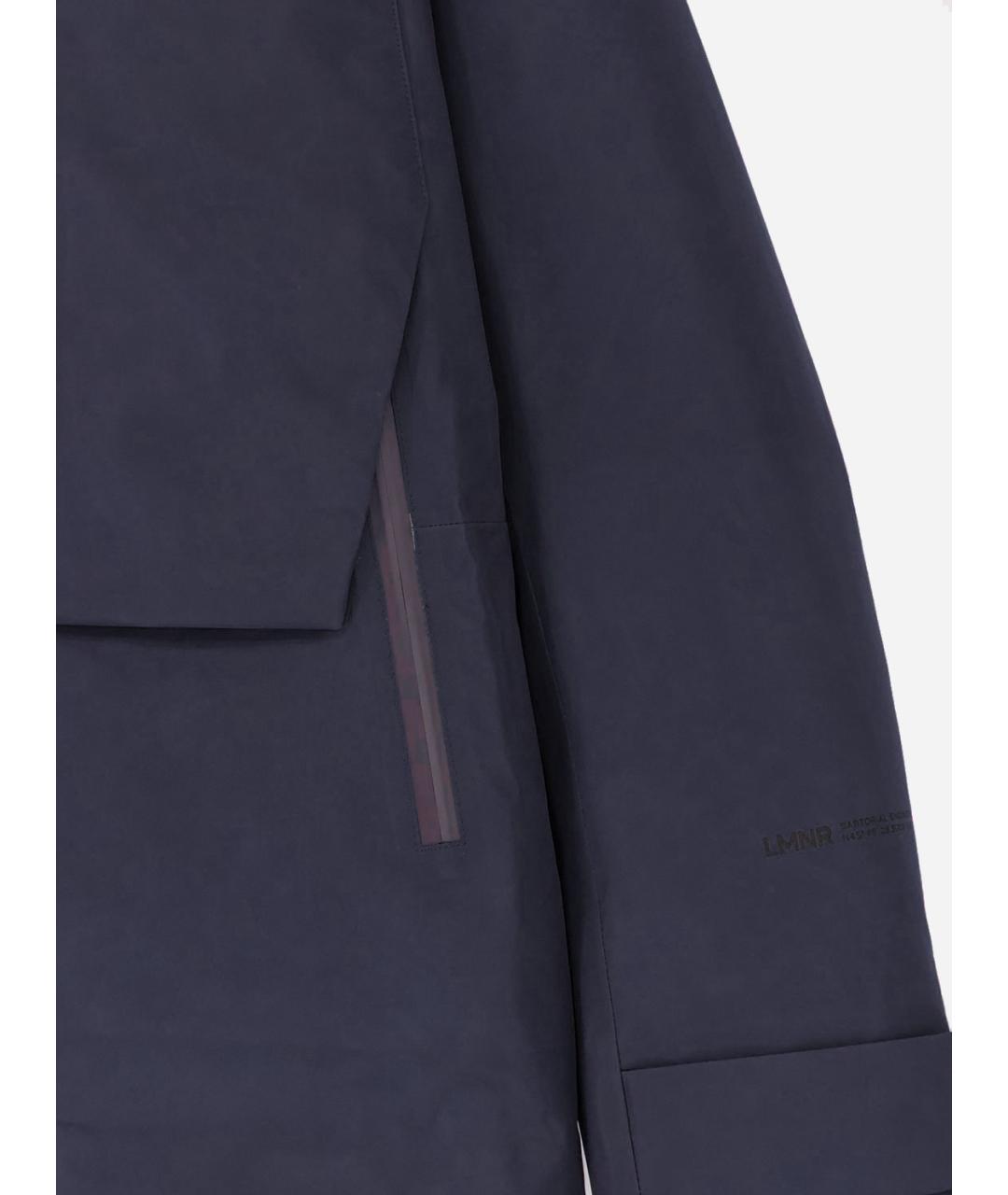 LAMINAR Темно-синяя полиэстеровая куртка, фото 3
