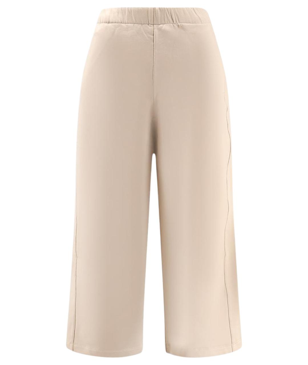 MAX MARA Бежевые хлопковые спортивные брюки и шорты, фото 1