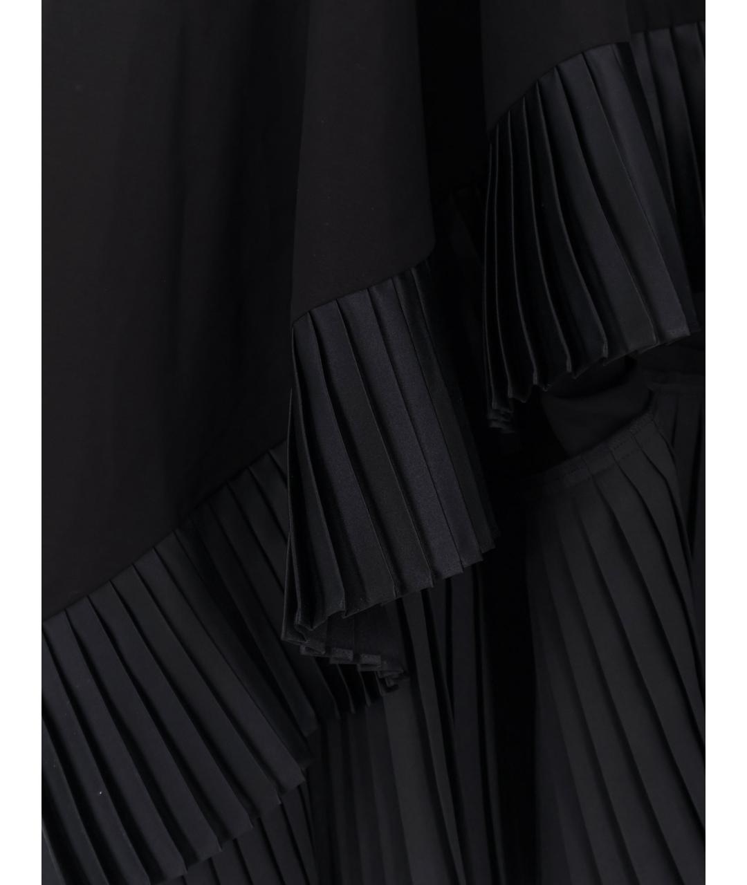 SACAI Черное хлопковое платье, фото 3