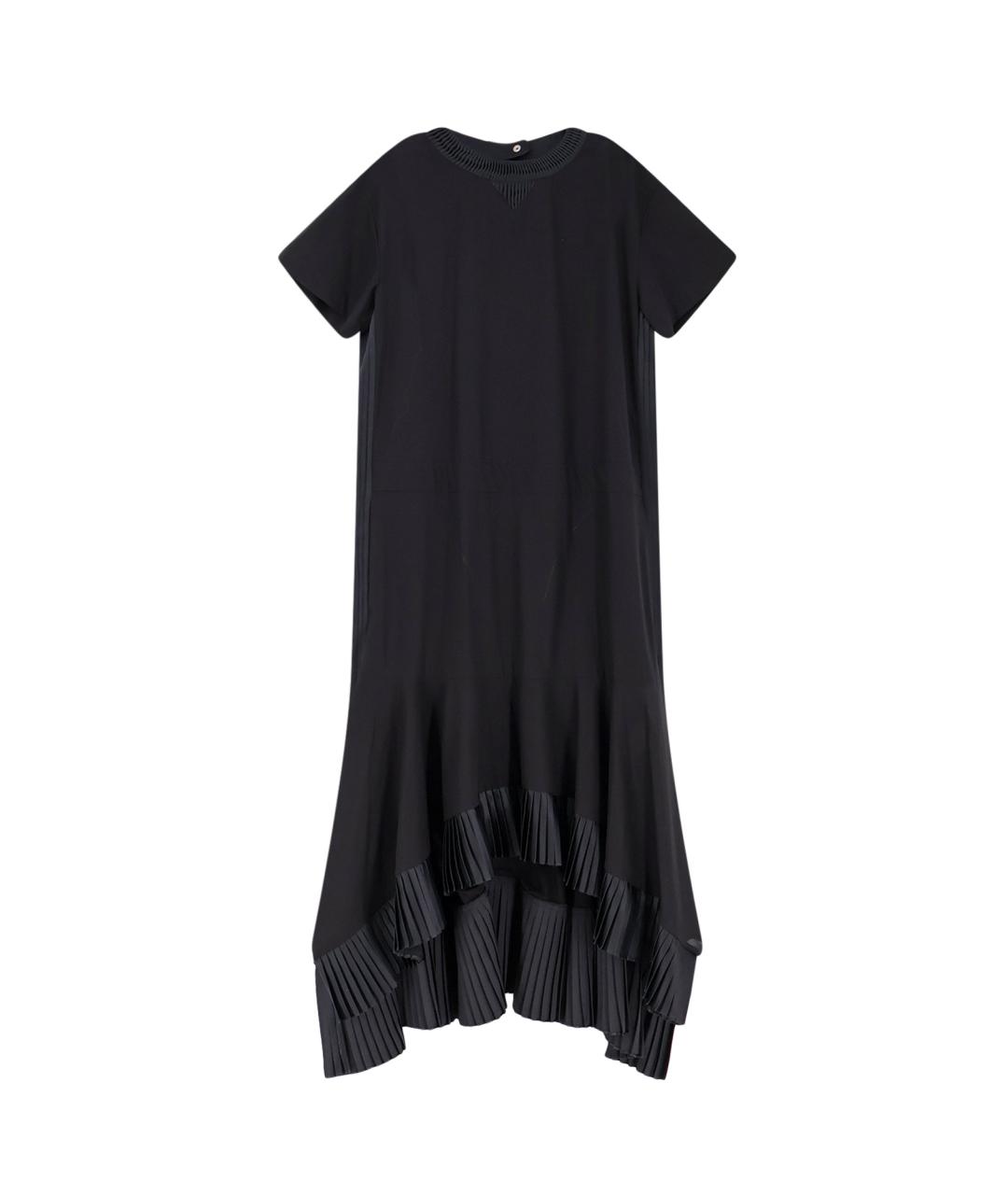 SACAI Черное хлопковое платье, фото 1