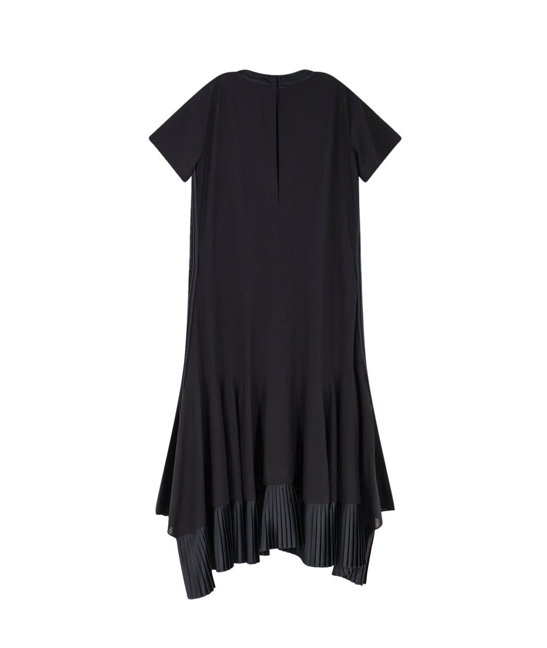 SACAI Черное хлопковое платье, фото 2
