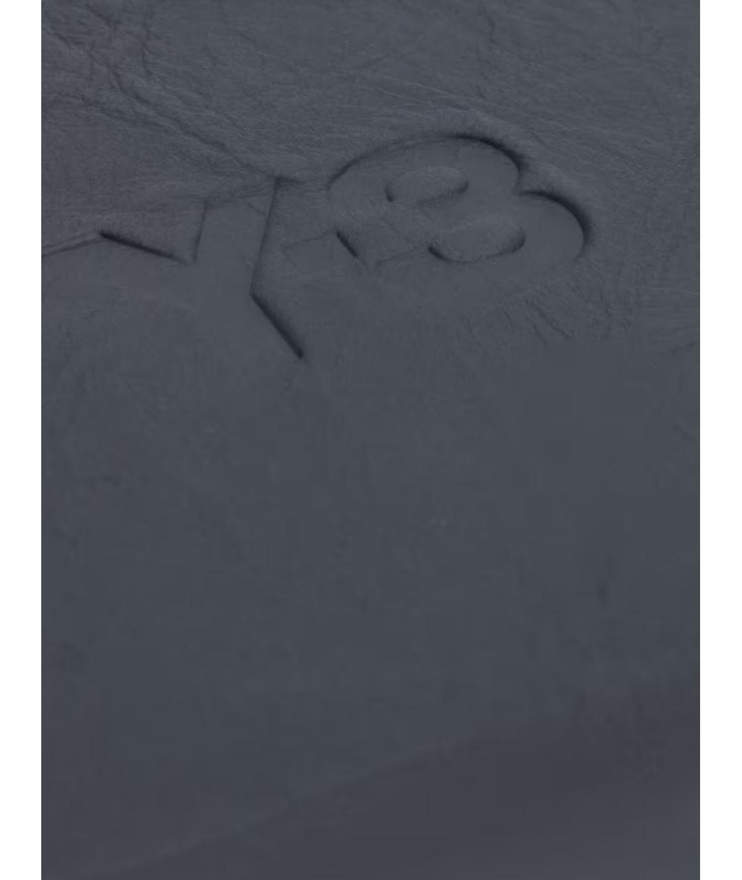 Y-3 Черный кожаный кошелек, фото 3