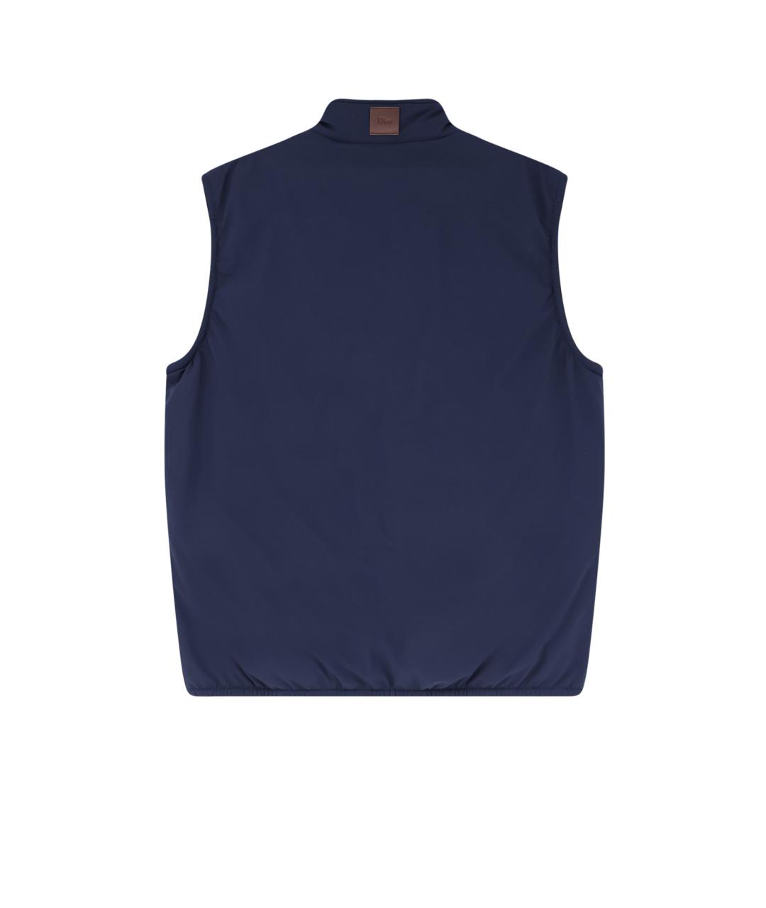 CHRISTIAN DIOR Синий полиэстеровый жилет, фото 2
