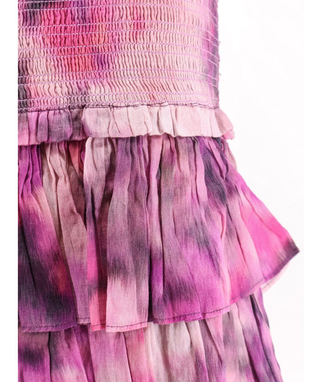 ISABEL MARANT ETOILE Розовая хлопковая юбка миди, фото 3