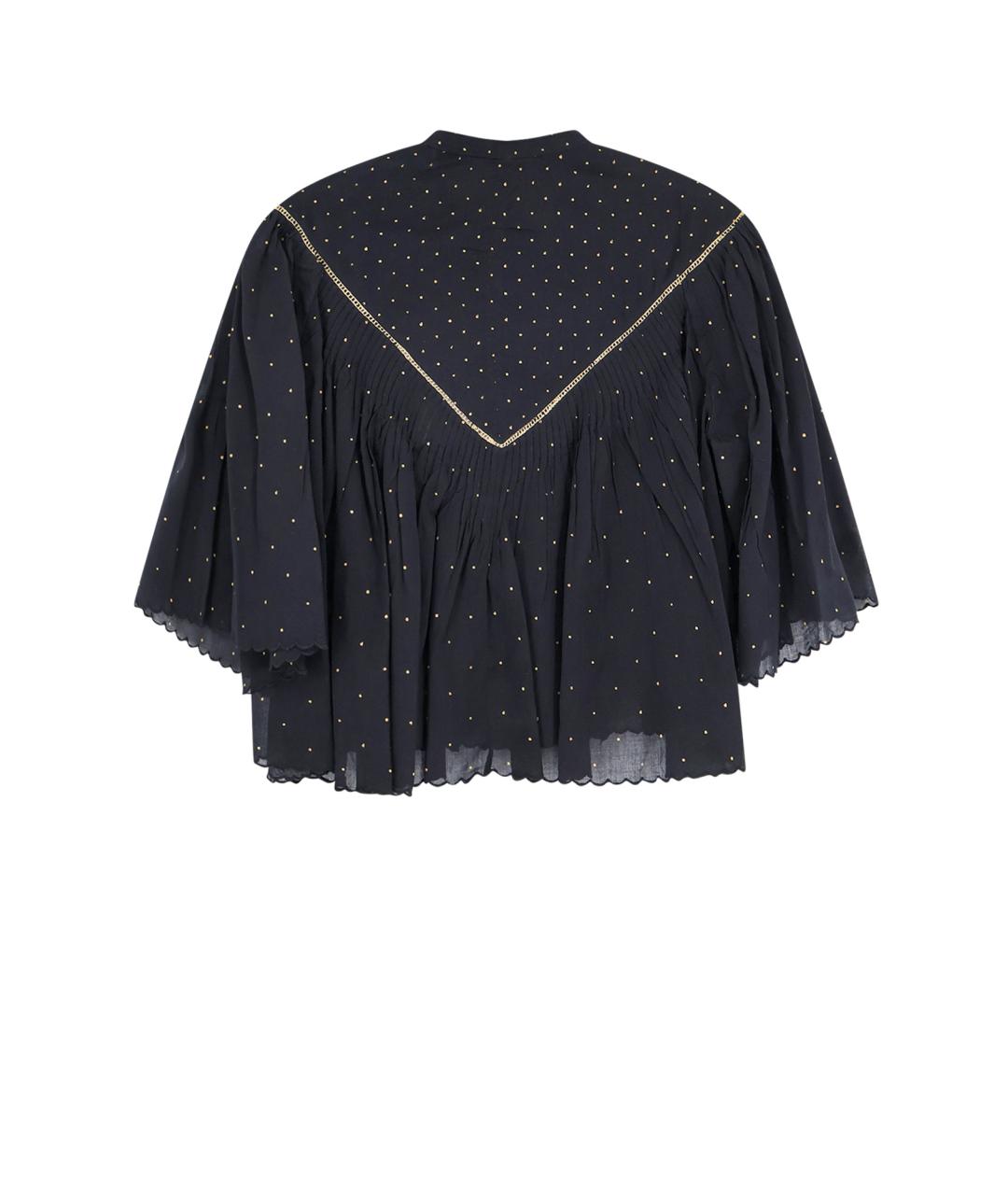 ISABEL MARANT ETOILE Черная хлопковая рубашка, фото 2