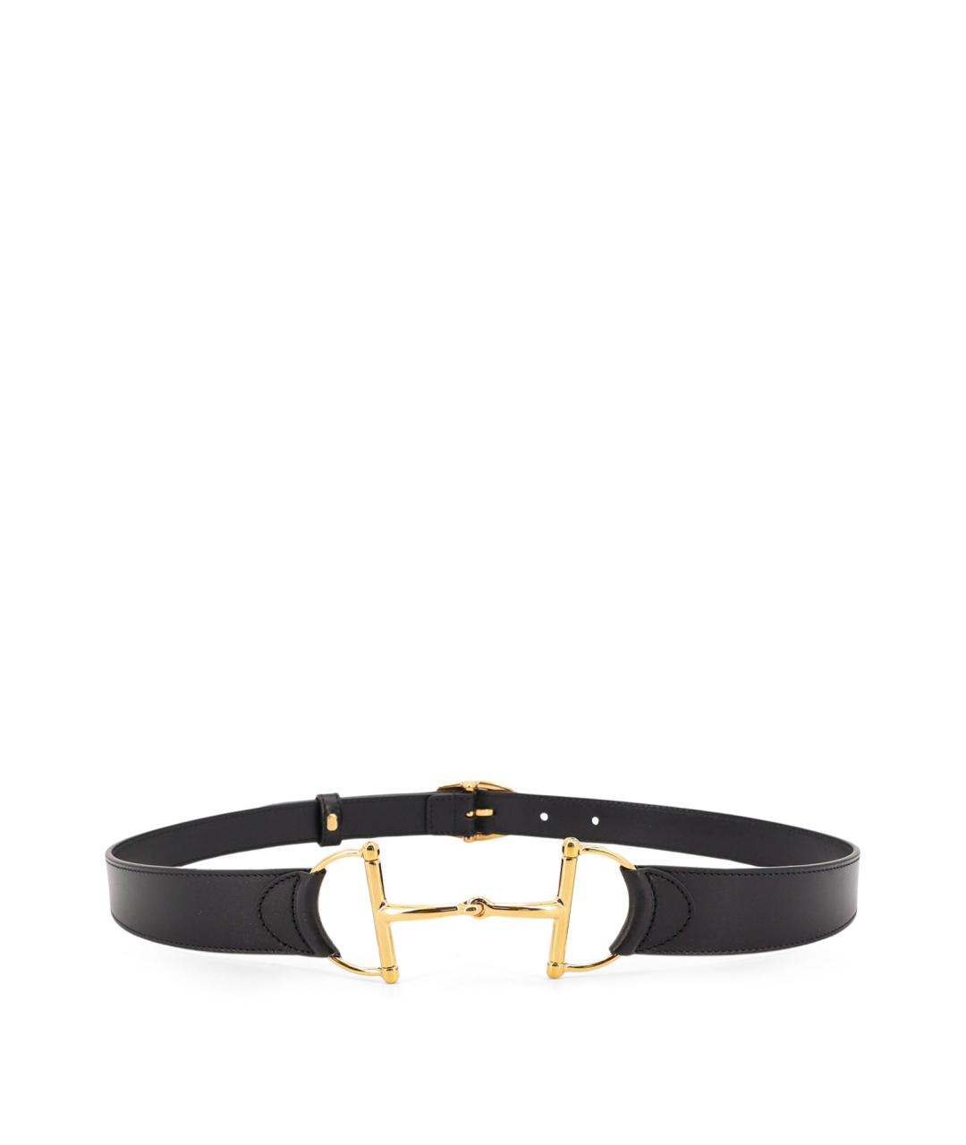 GUCCI Черный кожаный ремень, фото 1