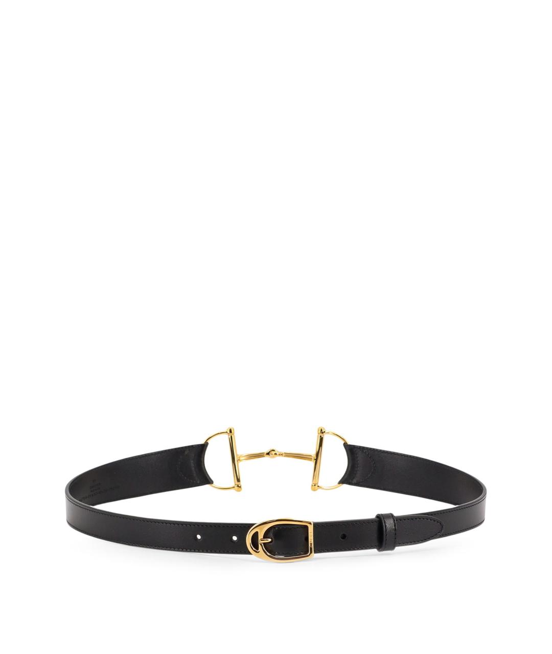 GUCCI Черный кожаный ремень, фото 2