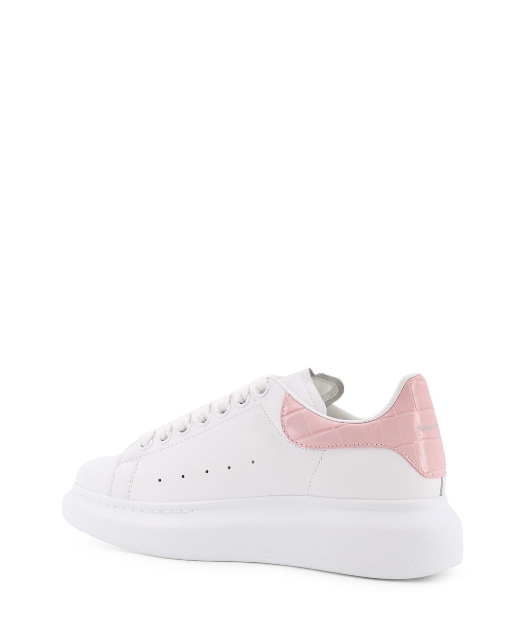 ALEXANDER MCQUEEN Белые кожаные кроссовки, фото 3