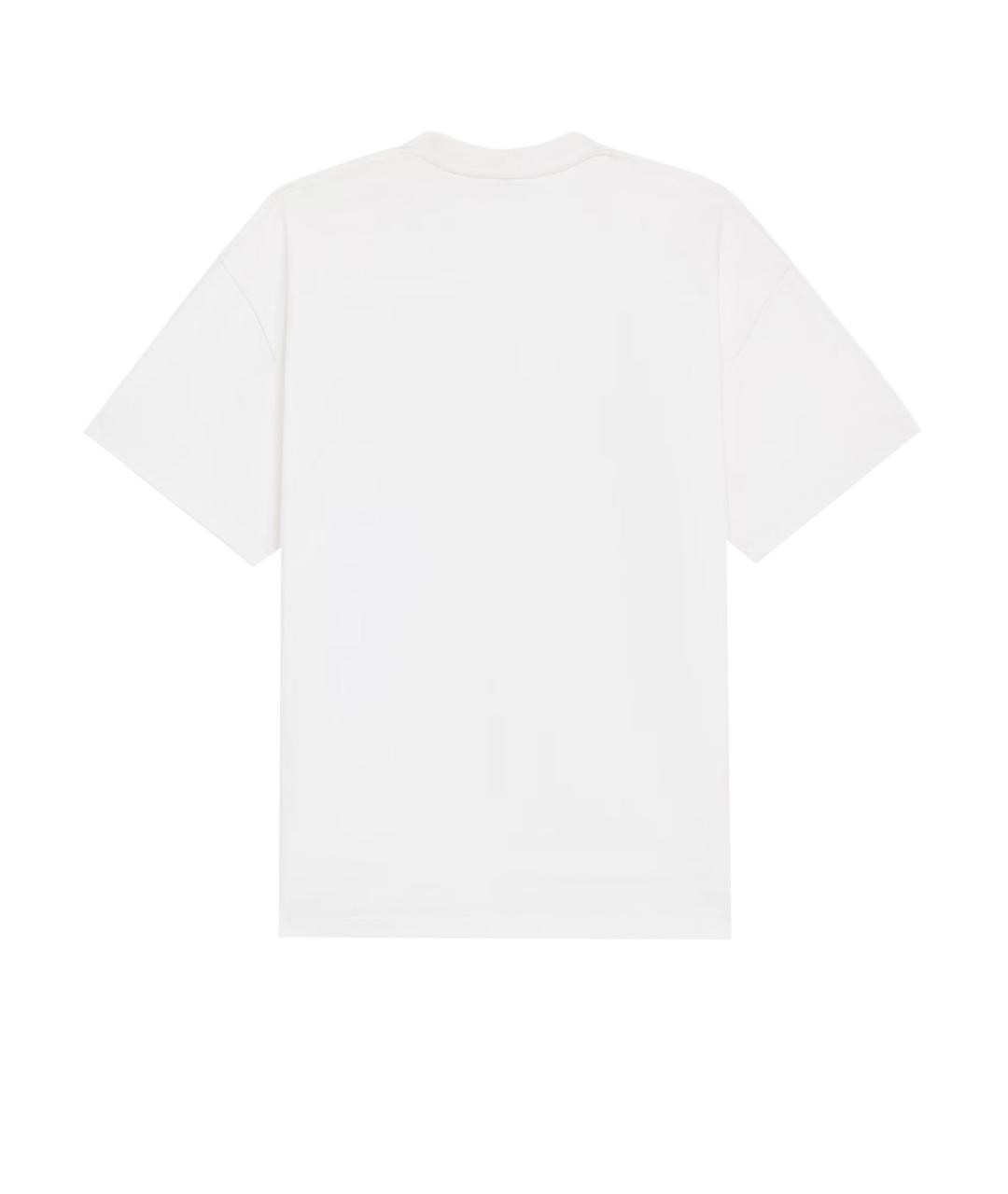 CELINE Белая хлопковая футболка, фото 2