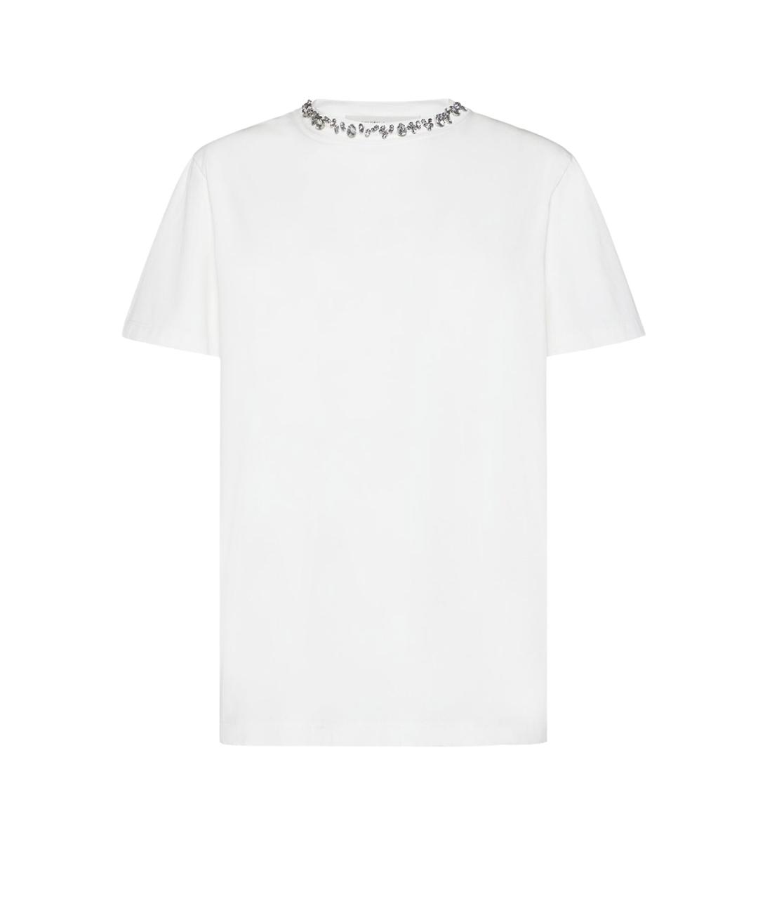 GOLDEN GOOSE DELUXE BRAND Белая хлопковая футболка, фото 1